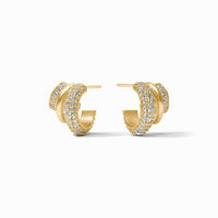 Julie Vos Stardust Triple Hoop, Cubic Zirconia