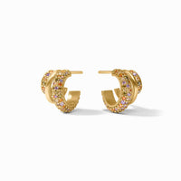 Julie Vos Stardust Triple Hoop, Multi-Stone