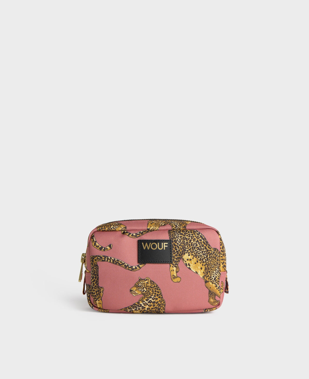 Blush Leopard Makeup Bag