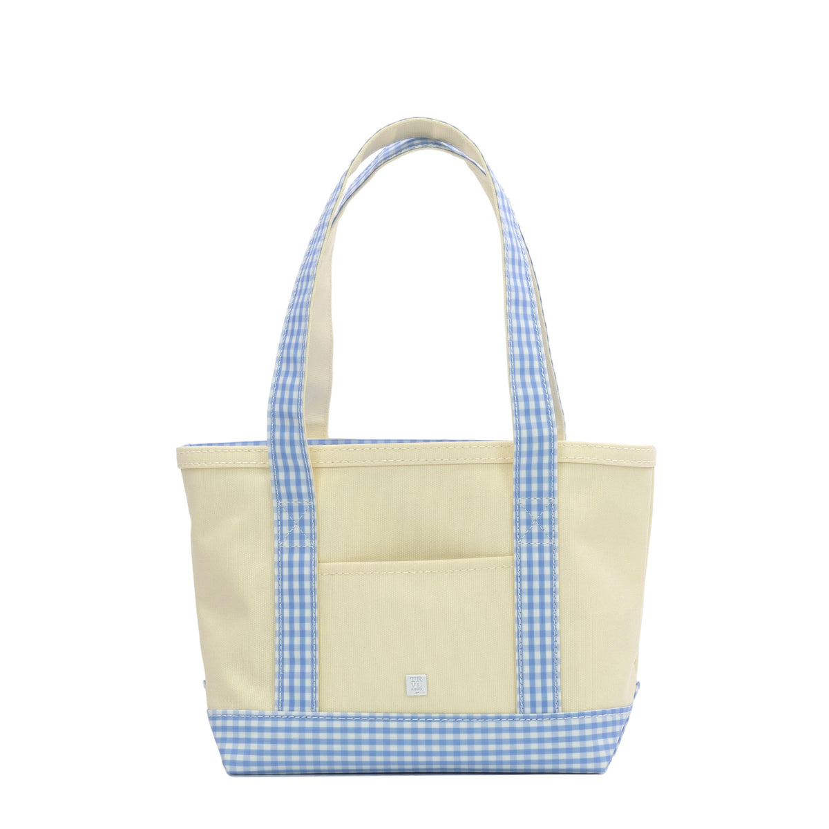 Mini Tote - Gingham Sky Trim
