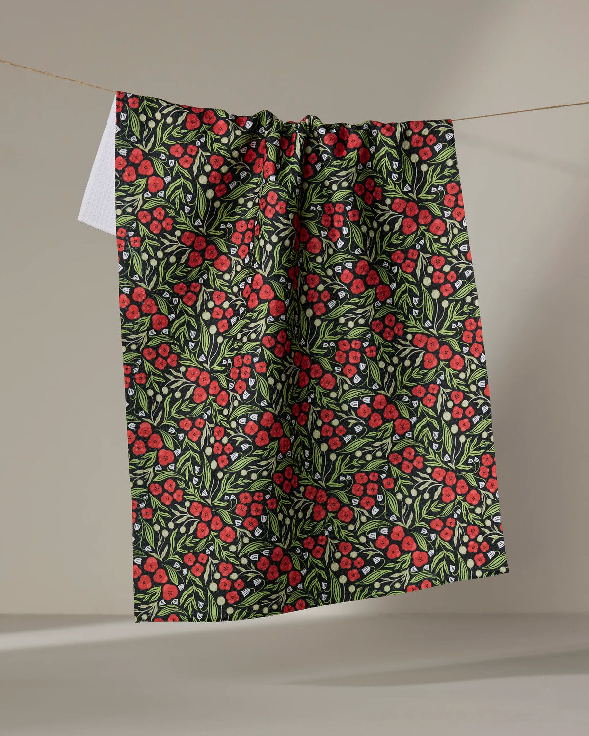Flowing Poppies Tea Towel