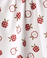 Gingham Apples Tea Towel