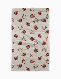 Gingham Apples Tea Towel