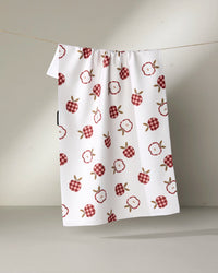 Gingham Apples Tea Towel