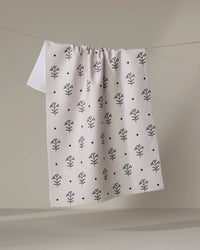 Inked Bloom Tea Towel
