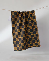 Lantern Grid Tea Towel - Halloween 2026