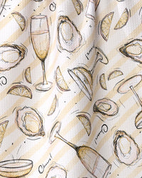 Oysters and Champagne Tea Towel