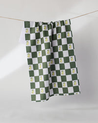 Pear Checker Tea Towel