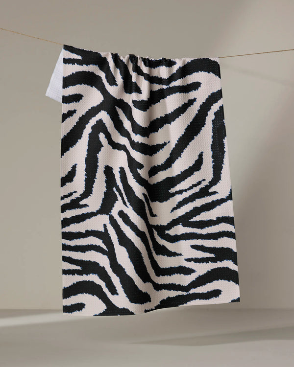 Zira Black Tea Towel