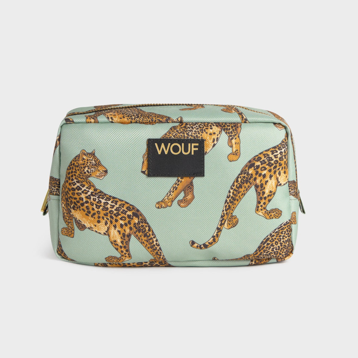 Emerald Leopard Toiletry Bag