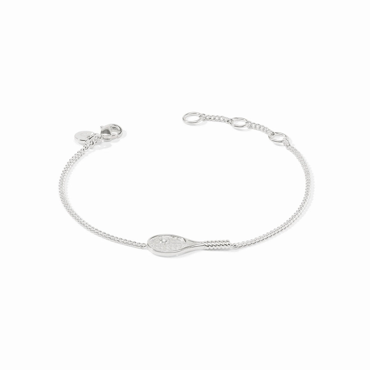 Sterling Tennis Racquet Delicate Bracelet