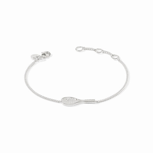 Sterling Tennis Racquet Delicate Bracelet