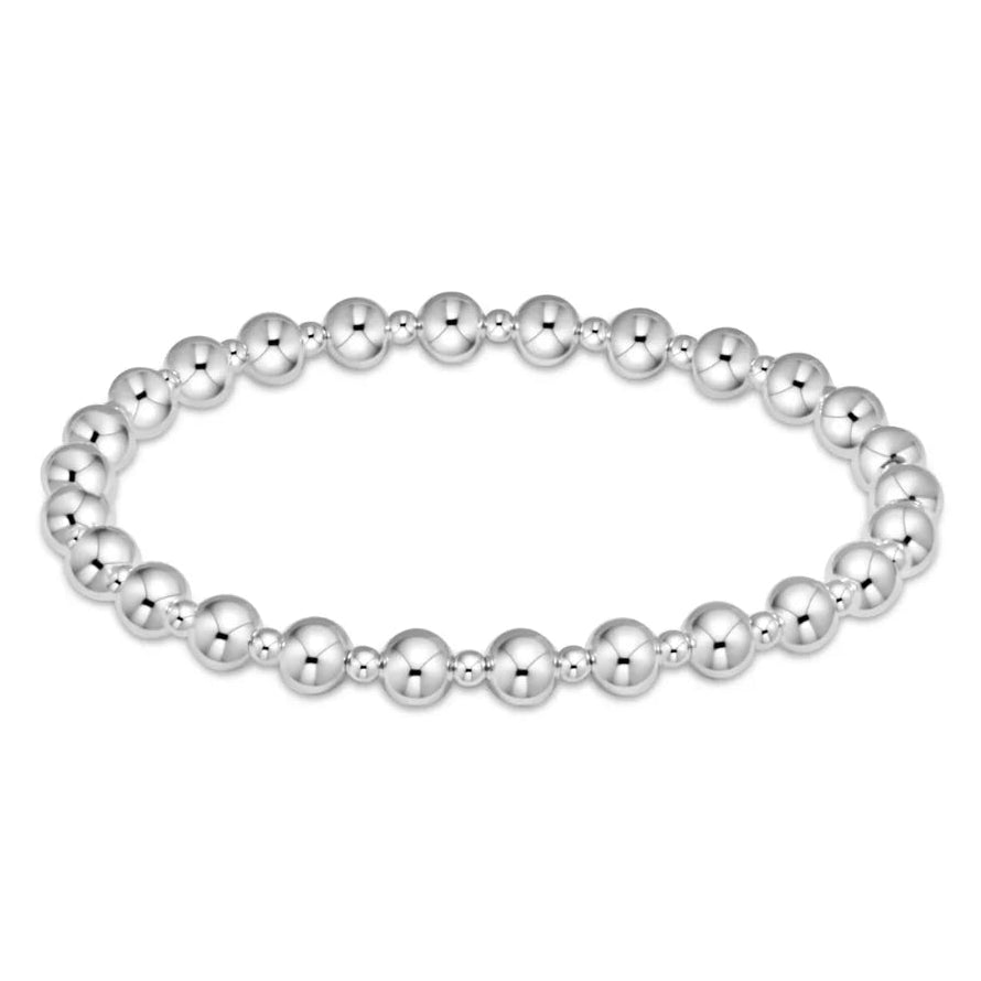 Extends Classic Grateful Sterling Bead Bracelet