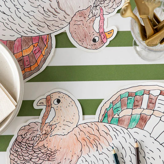 Die Cut Coloring Turkey Placemat
