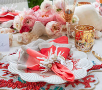 Coral Spray Napkin Ring
