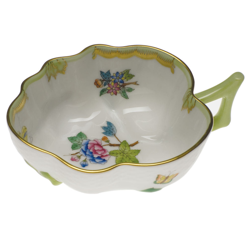 Queen Victoria Green Deep Leaf Dish, 1.5″ tall