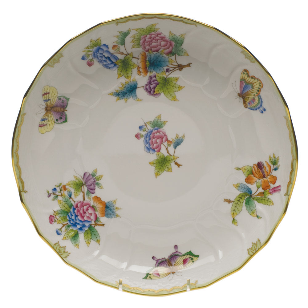 Queen Victoria Green Open Vegetable Bowl