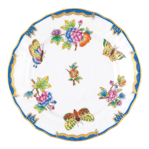 Queen Victoria Blue Bread and Butter Plate