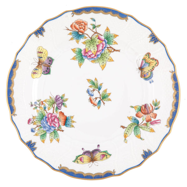 Queen Victoria Blue Dinner Plate