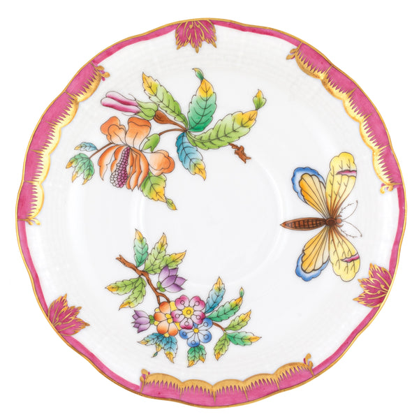 Queen Victoria Pink Tea Saucer