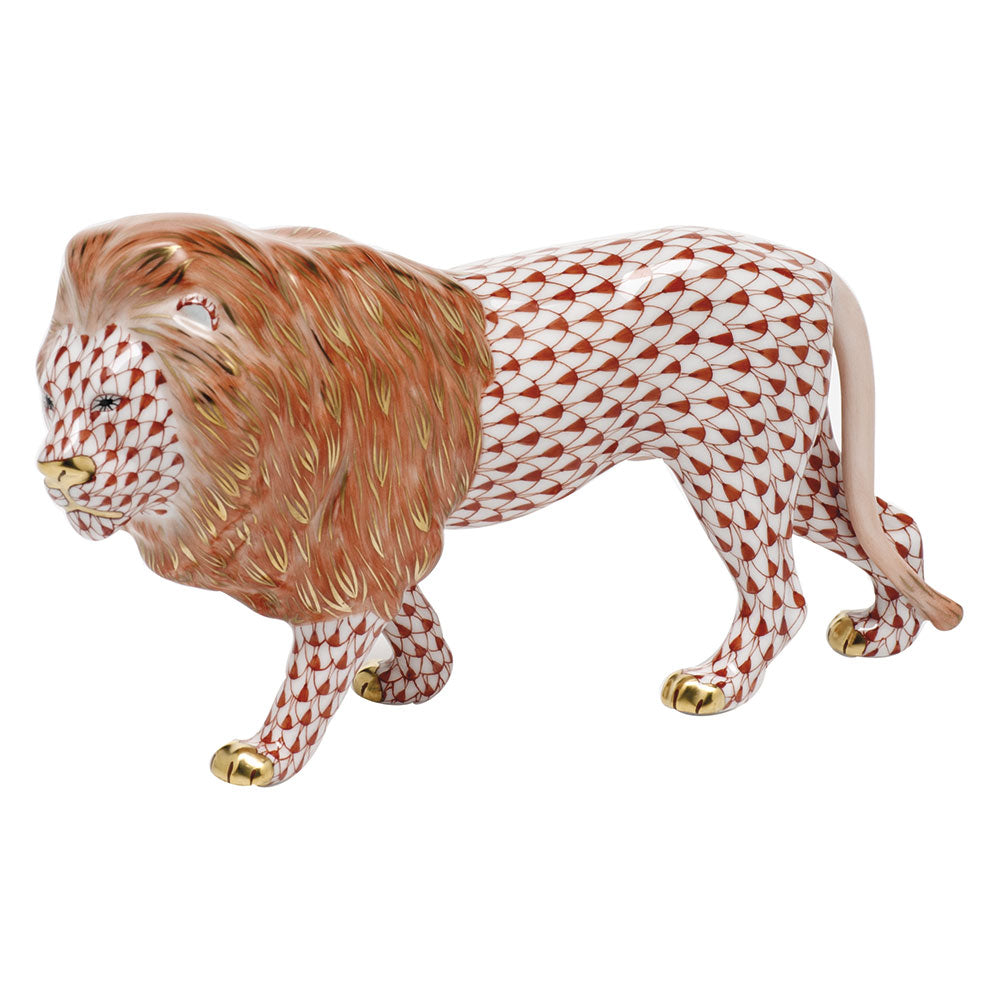 Standing Lion — Rust