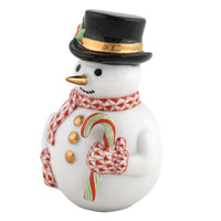 Candy Cane Snowman — Rust