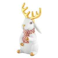 Reindeer Rabbit — White & Rust