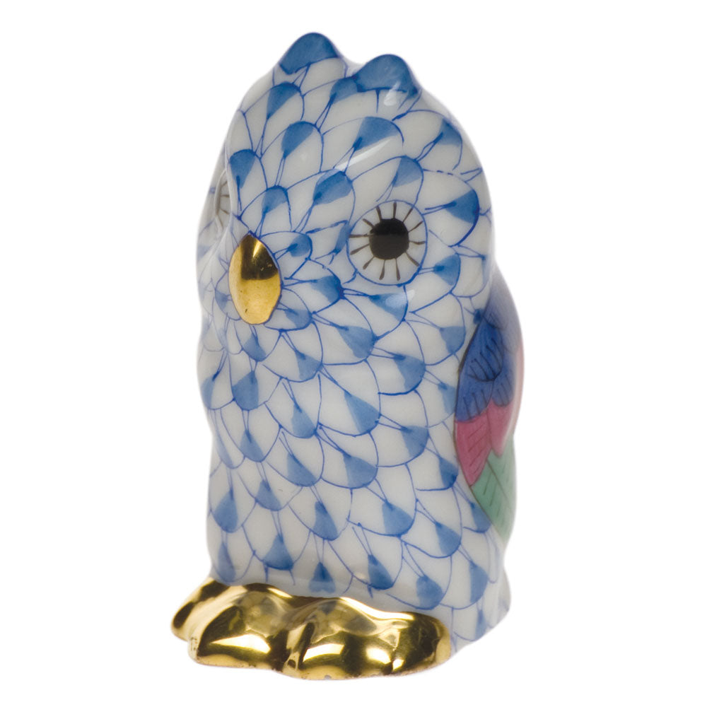 Owl Miniature — Blue