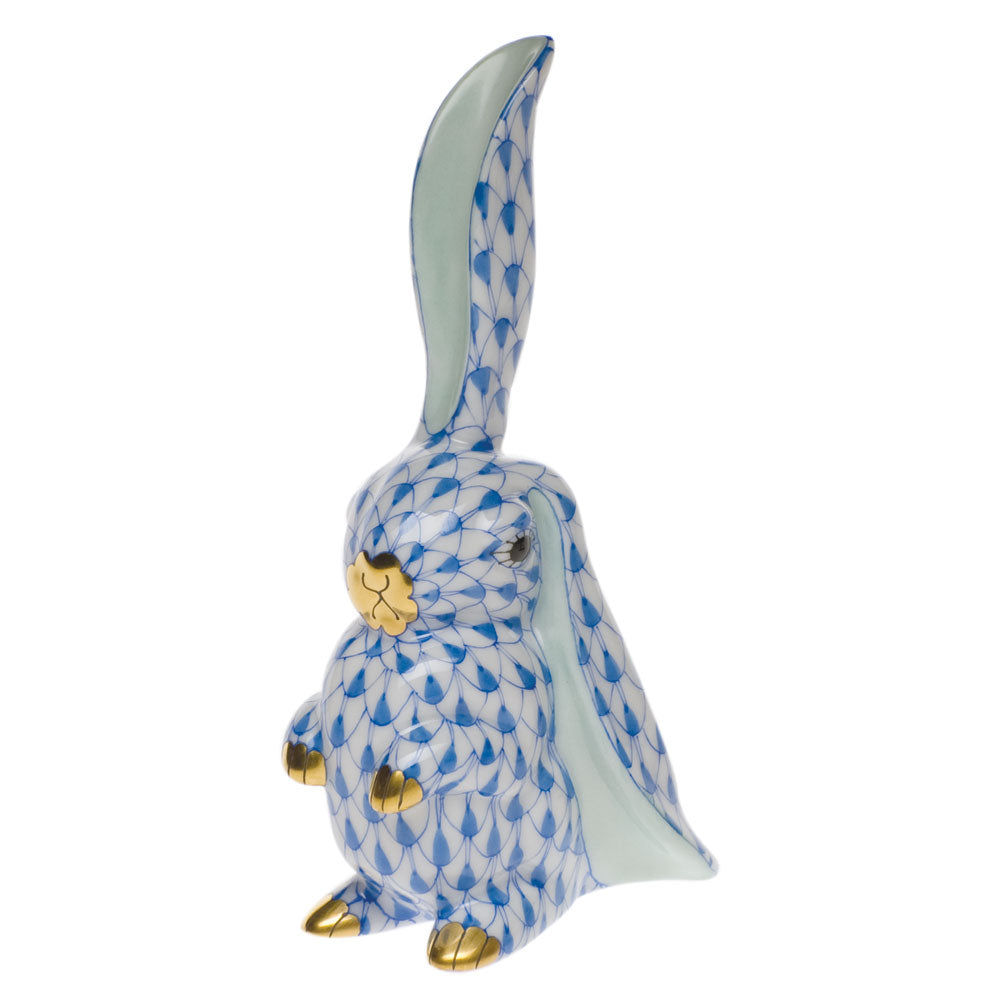 Rabbit with One Ear Up — Blue