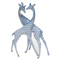 Pair of Giraffes — Blue