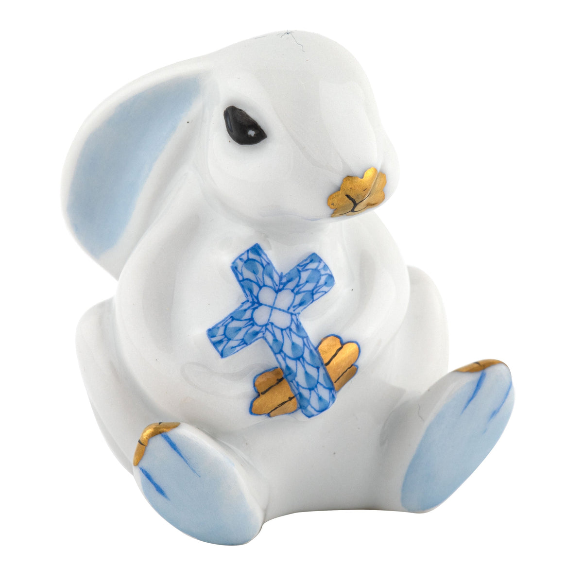 Bunny with Cross — Blue