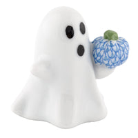 Ghost with Pumpkin — Blue