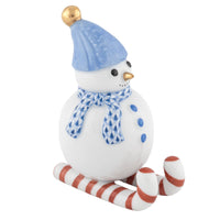 Skiing Snowman — Sapphire