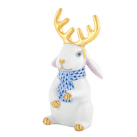 Reindeer Rabbit — White & Sapphire