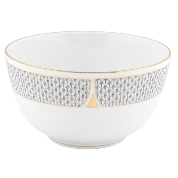 Art Deco Gray Round Bowl