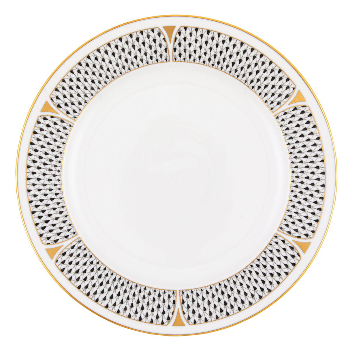 Art Deco Black Service Plate