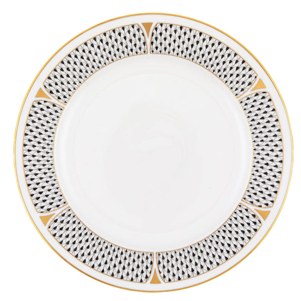 Art Deco Black Service Plate