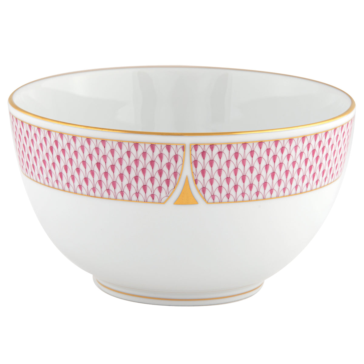 Art Deco Raspberry Round Bowl