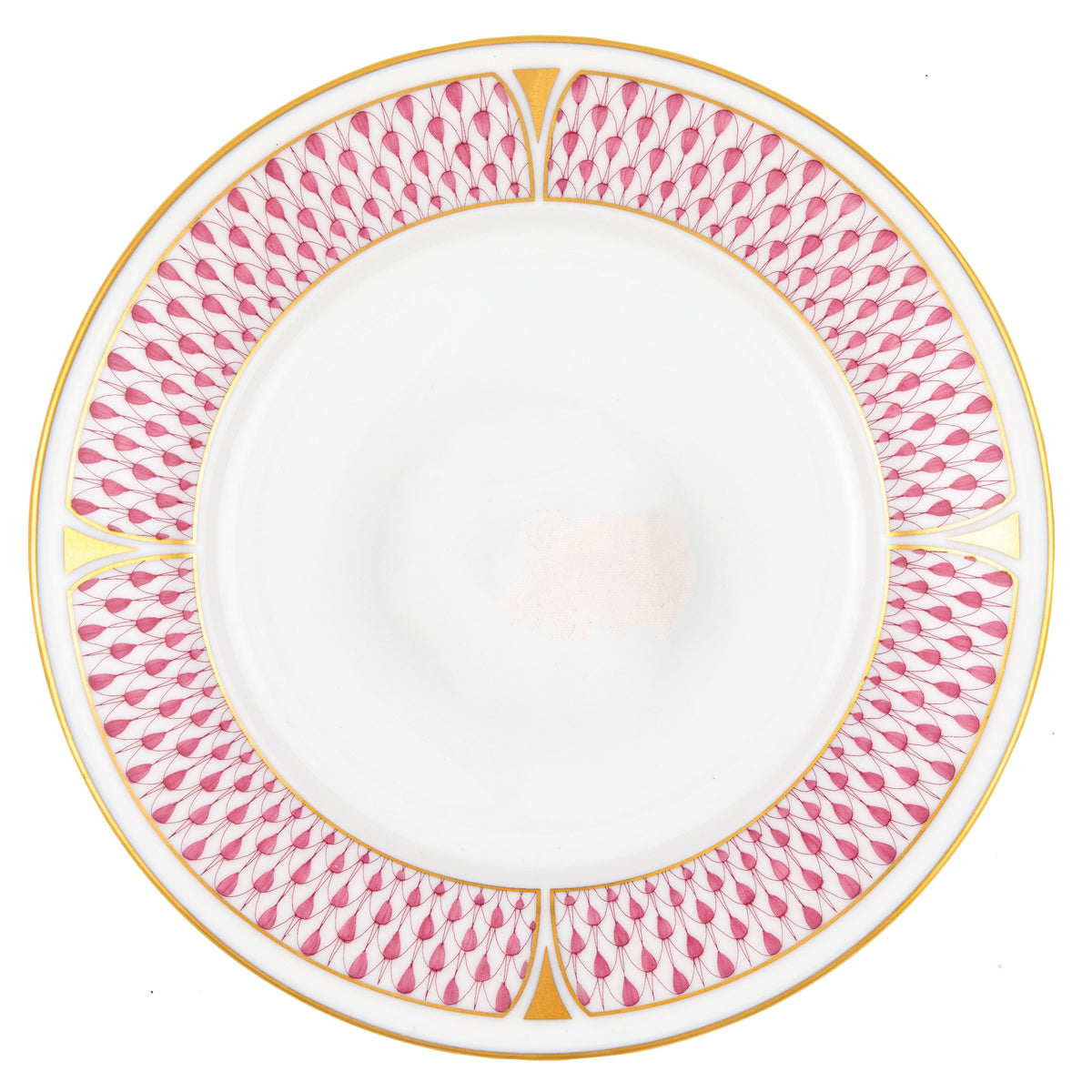 Art Deco Raspberry Bread and Butter Plate