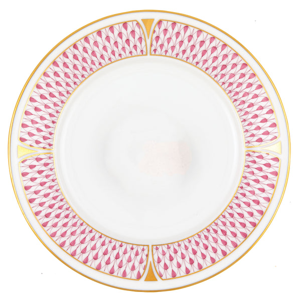 Art Deco Raspberry Bread and Butter Plate