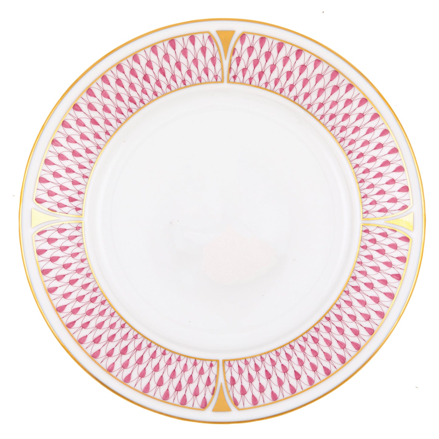 Art Deco Salad Plate in Raspberry