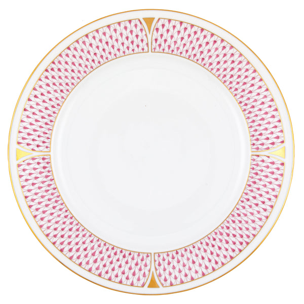 Art Deco Raspberry Dinner Plate