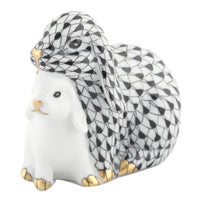 Cuddling Bunnies — Black