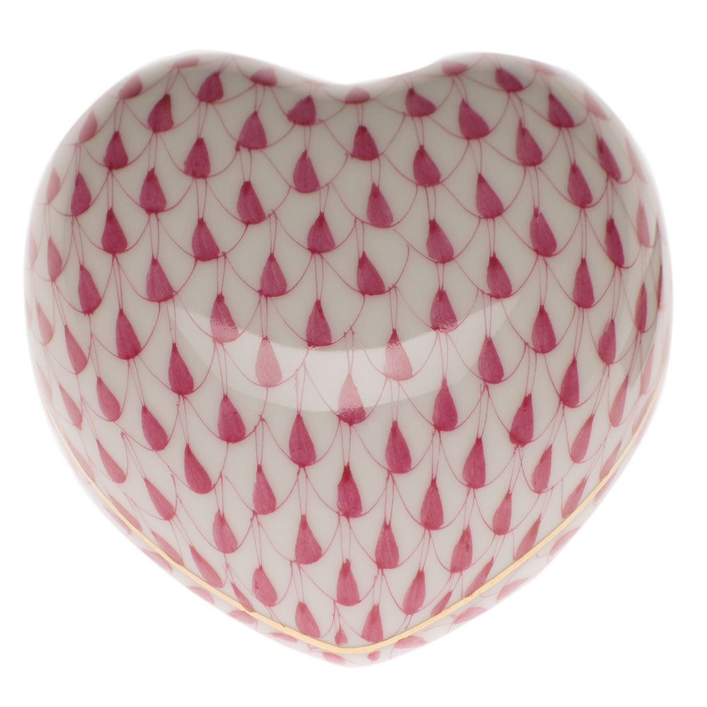 Heart Paperweight — Raspberry