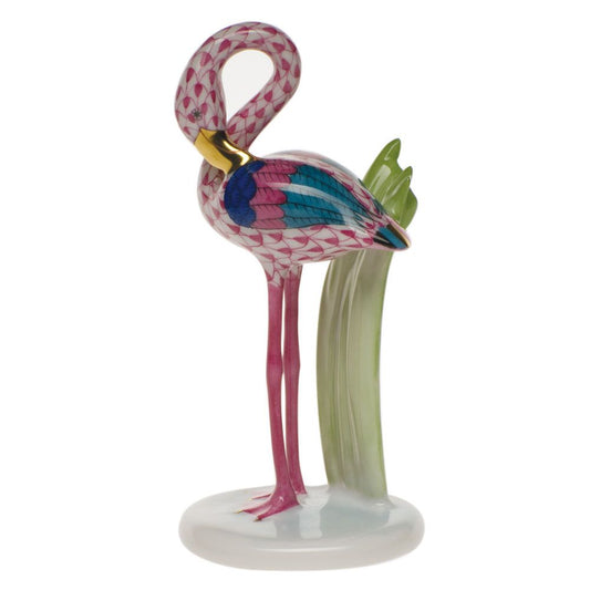 Herend Little Flamingo in Raspberry