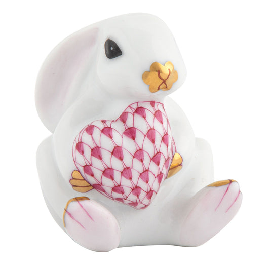 Bunny with Heart in Raspberry