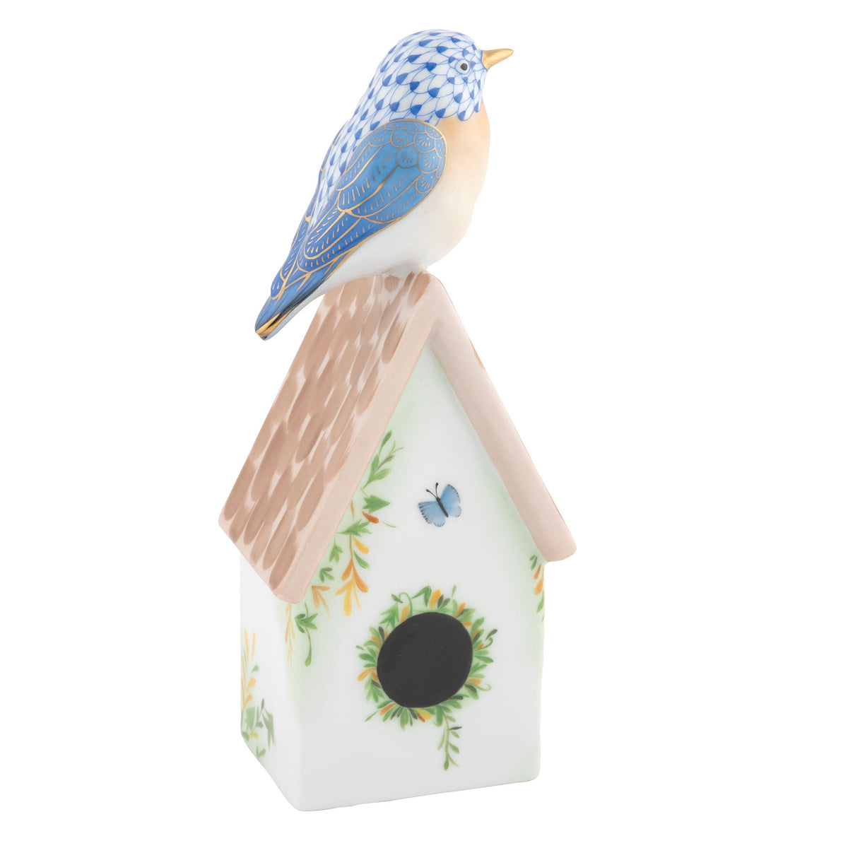 Eastern Bluebird On House — Multicolor