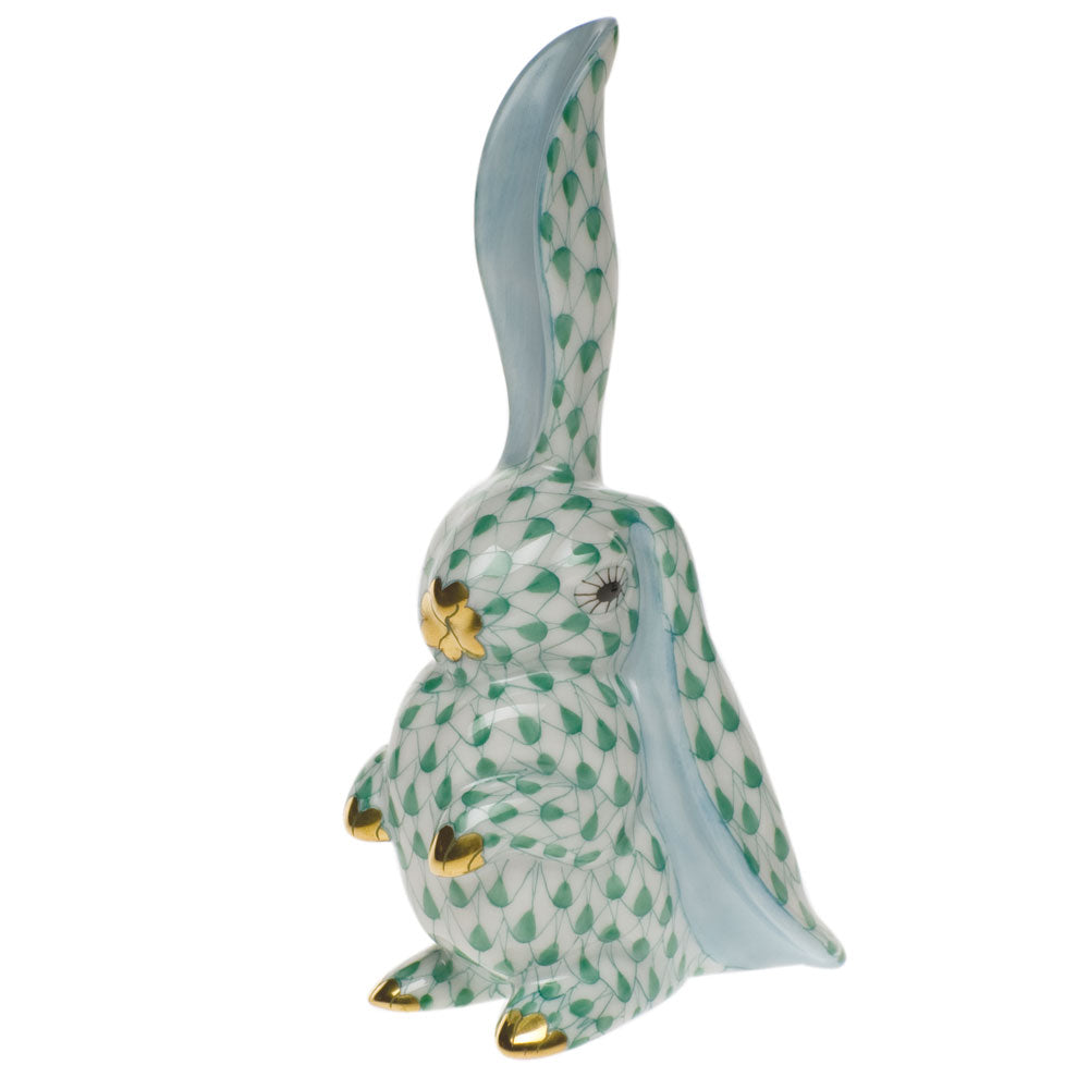 Rabbit with One Ear Up — Green