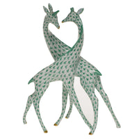 Pair of Giraffes — Green