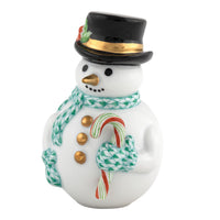 Candy Cane Snowman — Green